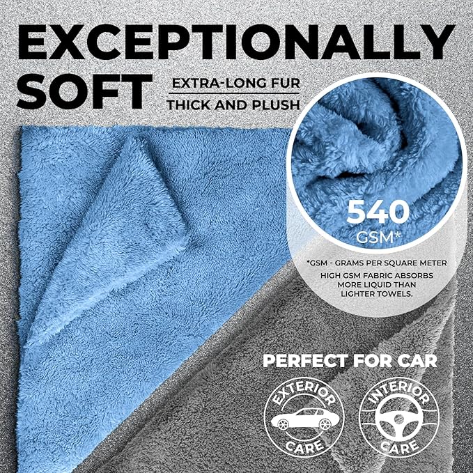 Edgeless Microfiber Towels for Cars – 6pk - Image 2