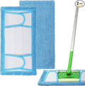 Reusable Microfiber Mop Pad for Swiffer Sweeper, 12.5'' Refill Washable for by Flammi