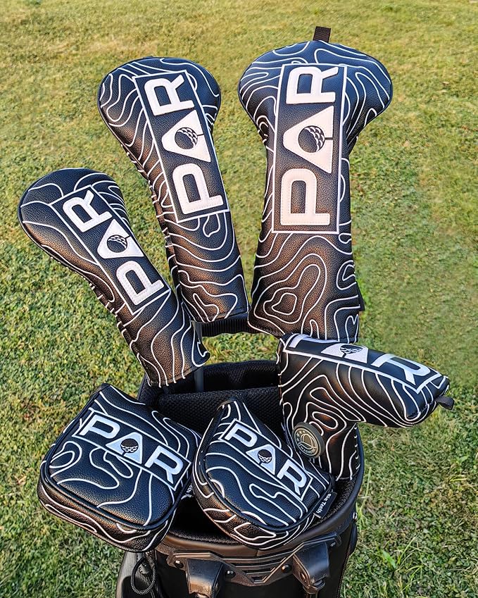 Big Teeth Golf Club Covers Full Set Driver Headcover Fairway Wood Hybrid Golf - Image 4