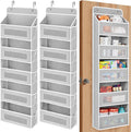 JARLINK 2 Pack Over The Door Organizer, 5 Shelf Door Hanging Organizer by JARLINK