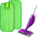 2 Pack Reusable Microfiber Mop Pads, Compatible by BEFANTY