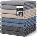 Homaxy Premium Kitchen Towels, Large Cotton Kitchen Hand Towels, Flat and Terry by Homaxy