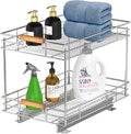 Pull Out Cabinet Organizer, 2 Tier Slide Out Shelves by MountWalker