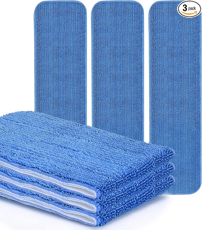 Matthew 18'' Microfiber Spray Mop Replacement Pads Heads by MATTHEWCLEANINGPRODUCTS