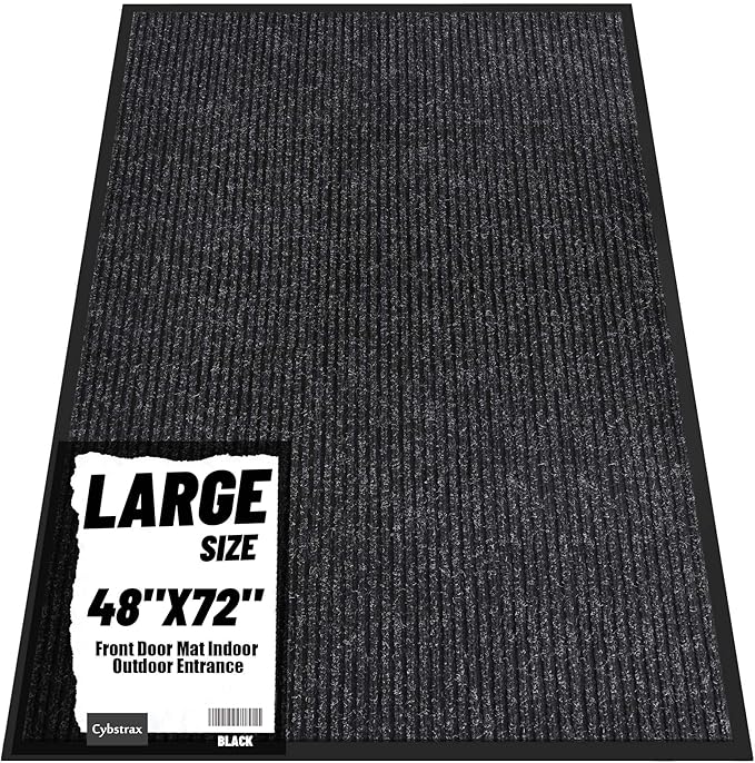 Front Door Mat Indoor Outdoor Entrance, TPR Backing Non-Slip Doormats, Low by Unknown