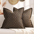 ZWJD Pillow Covers 20x20 Set of 2 Soft Polyester Textured Pillow Covers by ZWJD