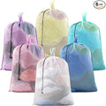 6 Pack 24 x 36 Inches Colorful Mesh Laundry Bag by Wesnoy