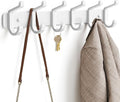 Coat Rack Wall Mounted Heavy-Duty: Metal Coat Hanger 6 Hooks by pickpiff