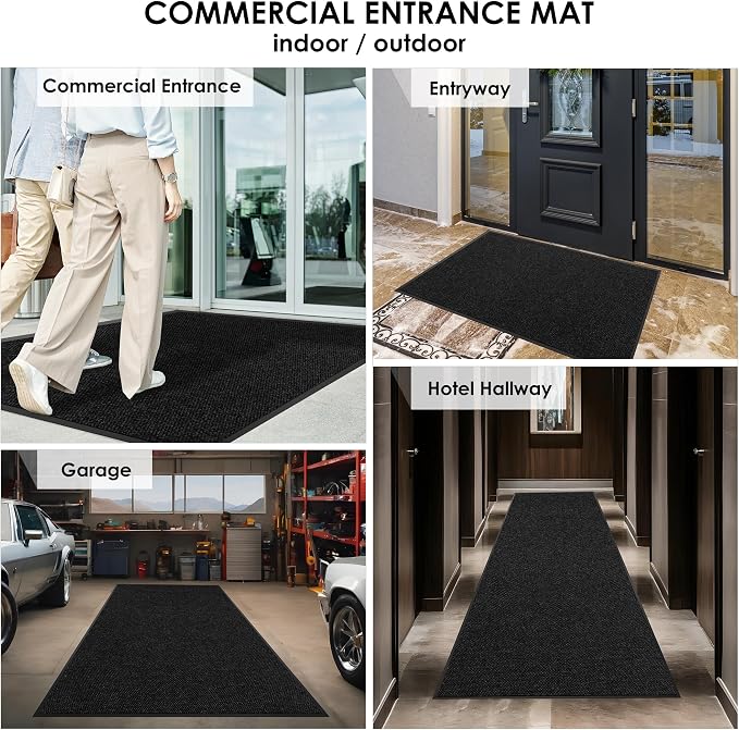 3′ x 3′ Front Door Mat Indoor Outdoor Entrance, Commercial Floor Mat Heavy Duty - Image 8