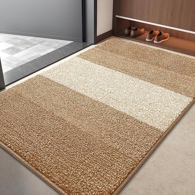 Kitinjoy Indoor Outdoor Door Mat, 40x32 Non-Slip Absorbent Dirt Trapper by Kitinjoy