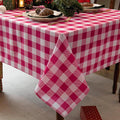Gingham Plaid Tablecloth by Essifunia