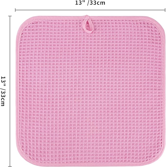 Microfiber Waffle Face Towels, 2 Pieces, Fast Drying, Lint Free - Image 7
