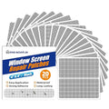 KING MOUNTAIN 20 Sheets Black Window Screen Patches, 44 in Repair Kit by ForABetterHomeLife