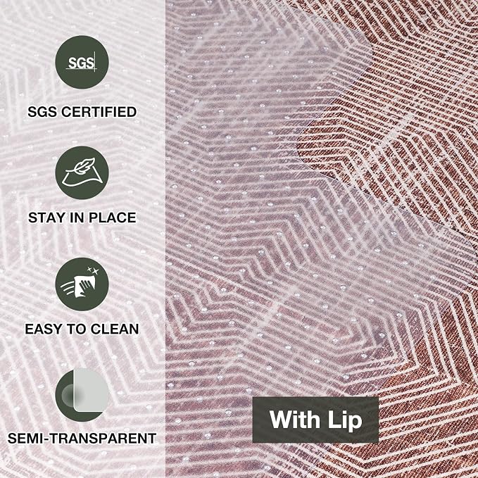 Chair Mat for Carpet, Beveled Edge Vinyl Mat - Image 8