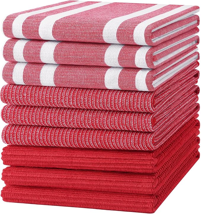 Homaxy Premium Kitchen Towels, Large Cotton 380 GSM Kitchen Hand Towels by Homaxy