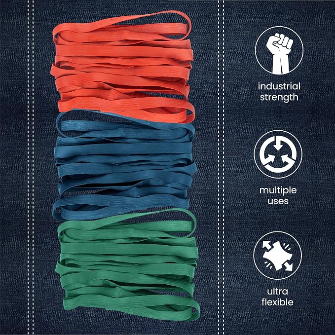 12 Pack Variety Extra Large Moving Rubber Bands - Image 4