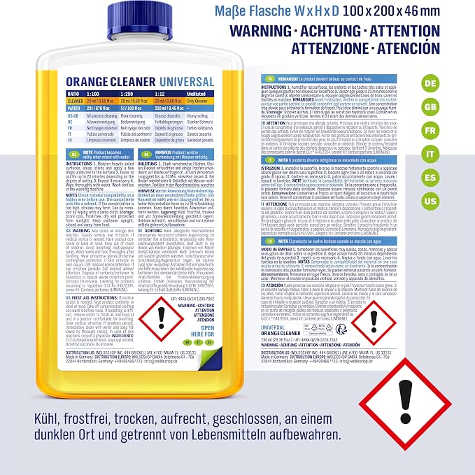 WoldoClean Orange Oil Cleaner Concentrated 25.36 fl oz - Image 9
