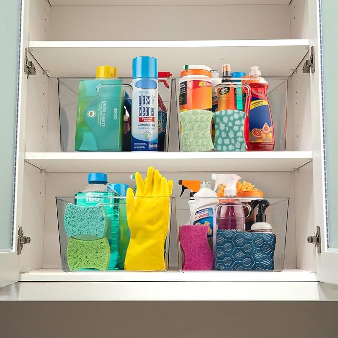 ClearSpace Clear Plastic Storage Bins – XL 8 Pack Perfect Kitchen or Pantry - Image 2