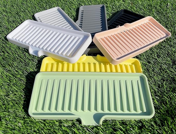 Happitasa Silicone Soap Dish Tray and Sponge Holder - Image 5