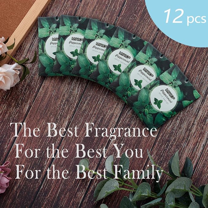 MYARO 12 Packs Peppermint Potpourri Bags Sachets - Image 3