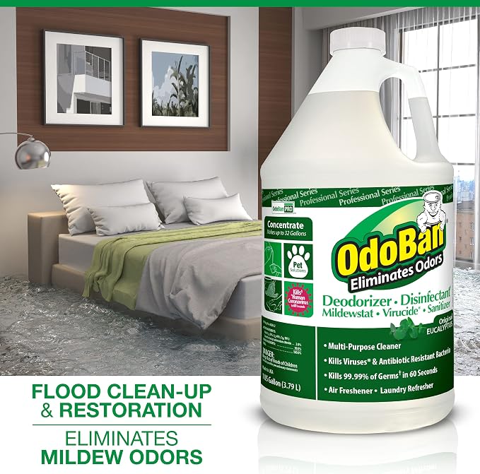 OdoBan Professional Disinfectant and Odor Eliminator Concentrate, Made in the - Image 4