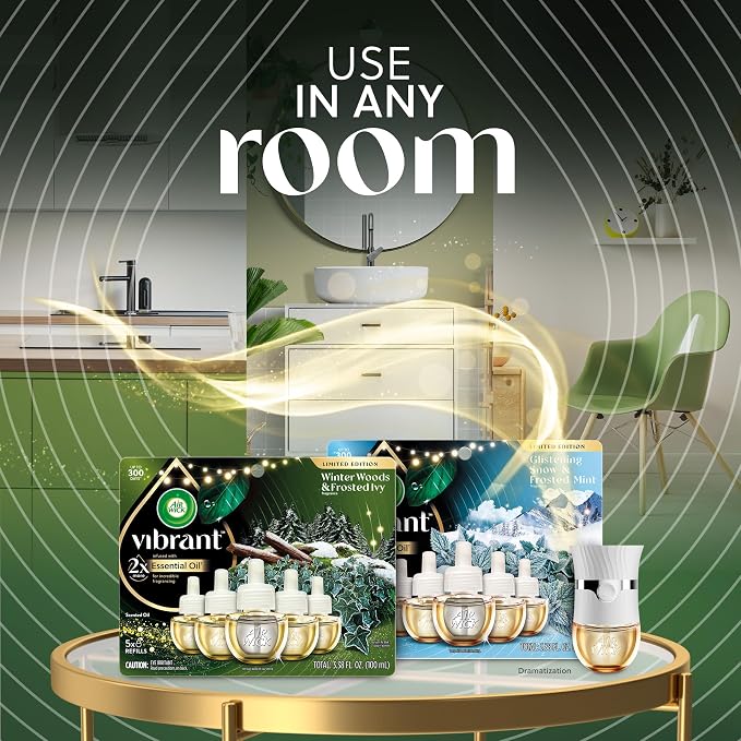 Air Wick Plug In Advanced Scented Oil, Winter Woods + Frosted Ivy, Air - Image 3