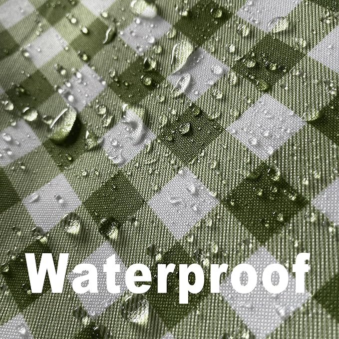 Classic Gingham Plaid Tablecloth Fabric - Image 2