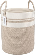 Cotton Rope Laundry Basket Hamper by XUANGUO