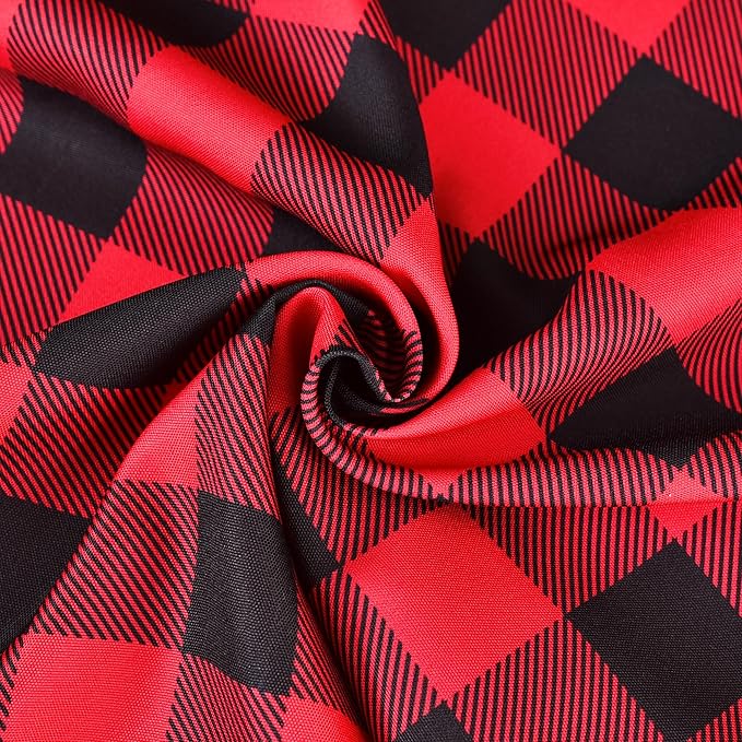 Gingham Xmas Tablecloth Fabric - Image 7