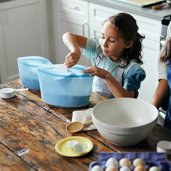 Stasher Premium Silicone Reusable Food Storage Bowl, Sous Vide, Dishwasher - Image 8