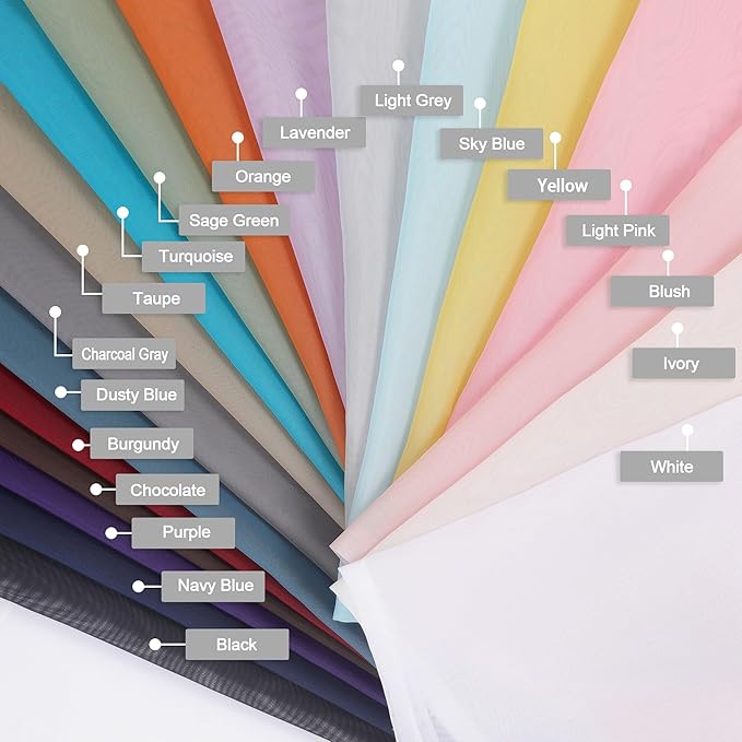 Chyhomenyc Sheer Tier Curtains 24 Inch Length, Small Cute Window Curtains - Image 5