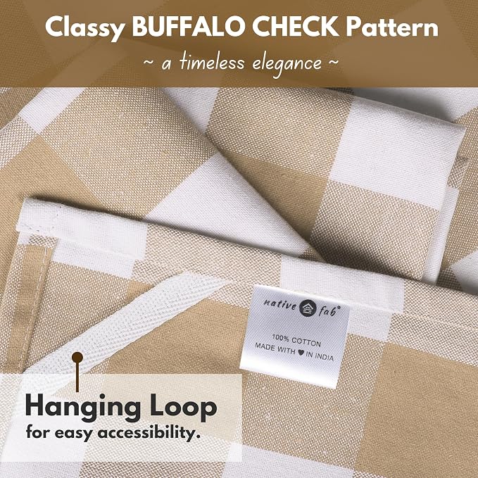 Native Fab 6 Pack Buffalo Check Kitchen Towels16 x26 - Image 5