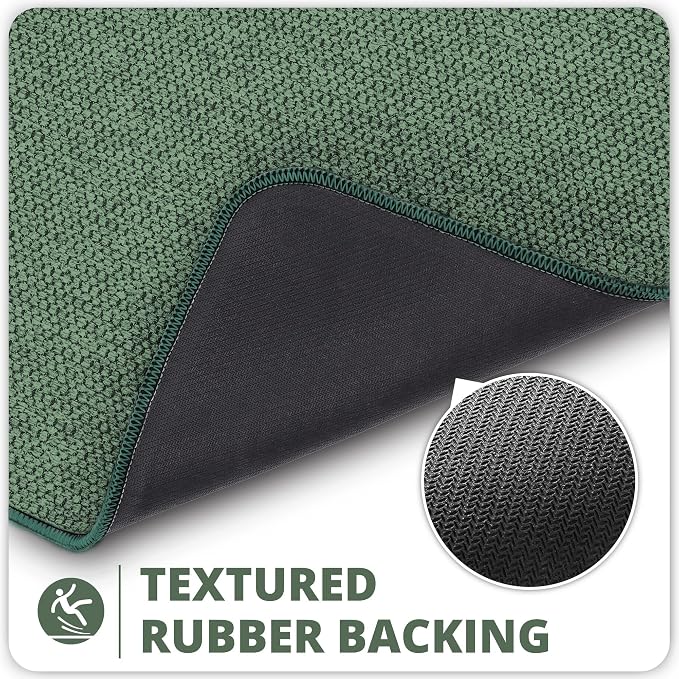 Bath Mat, Ultra Thin Bathroom Rugs, Rubber Bath Mats - Image 5
