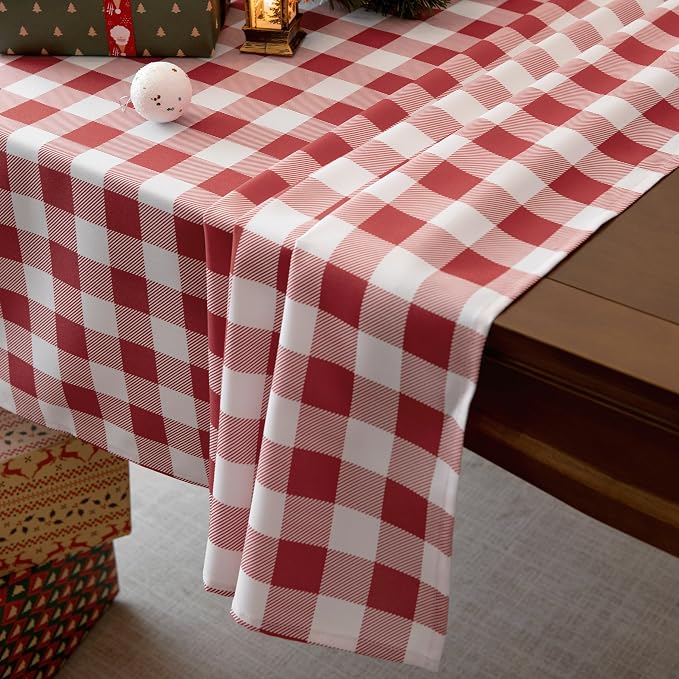 Classic Gingham Buffalo Tablecloth Fabric - Image 5