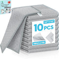 10 Pcs New Upgraded 3 Layers Non Scratch Wire Dishcloth, Wet & Dry by Unknown