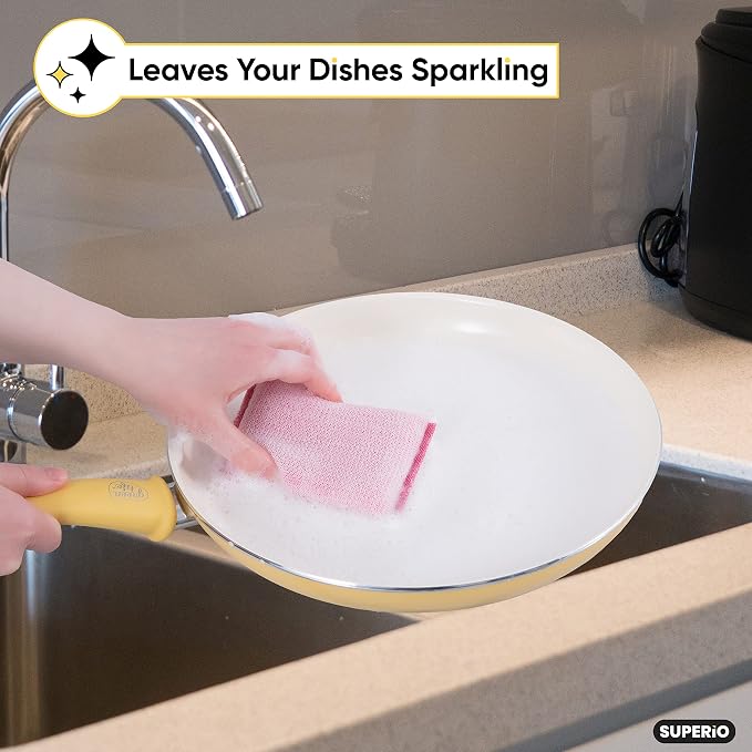 Superio Nylon Cleaning Pad, Dish Scrubbers, Copper cookware, Dishes and - Image 5