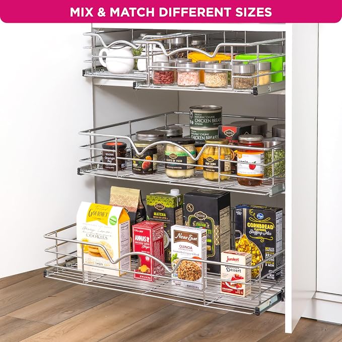 HOLDN’ STORAGE Heavy-Duty Premium Collection Pull Out Cabinet Organizer - Image 9