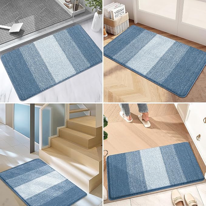 Kitinjoy Indoor Outdoor Door Mat, 36x24 Non-Slip Absorbent Dirt Trapper - Image 6