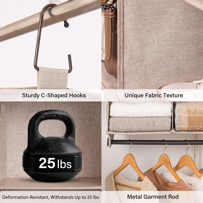 StorageWorks Hanging Closet Organizer - Image 4