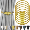 6 Pack Magnetic Curtain Tiebacks Rope Modern Handmade Curtain Tie Backs by CurtianTiebacks