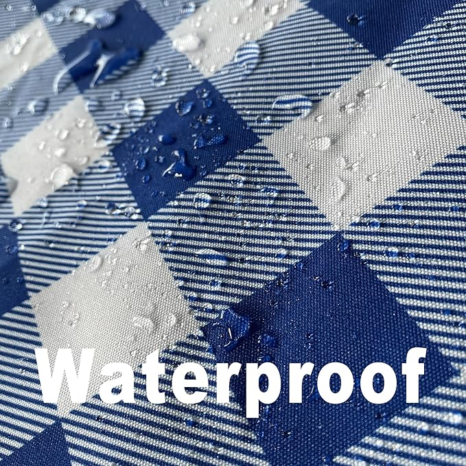 Waterproof Checkered Tablecloth Fabric - Image 8
