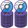 20 Pcs 4" x 5/8" Strip Discs Bulk, Paint Stripping and Rust Removal Wheels by Oleitodh