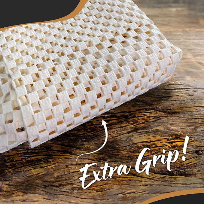 Nevlers 2 x 10 Ft Non Slip Rug Pad | Open Weave PVC Anti Skid Rug Gripper - Image 7