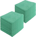 Microfiber Cleaning Cloths, 24 Pack, All-Purpose, Highly Absorbent, Washable by JDHomease