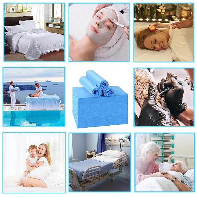 Disposable Bed Sheets for Massage Table 100 Pcs 31" x 71" Waterproof Massage - Image 3