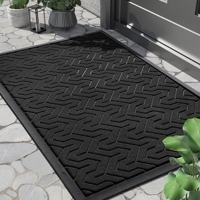 Yimobra Large Door Mat Outside Entrance 36x24, Waterproof Heavy Duty Outdoor by Yimobra