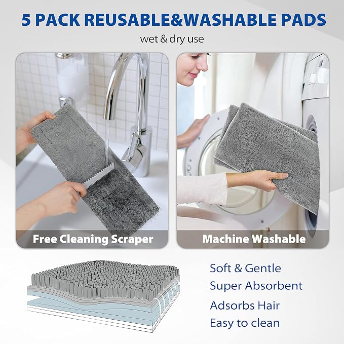 Professional Microfiber Hardwood Floor Mop, Flat Mops - Image 6