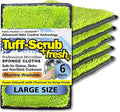Fresh Tuff-Scrub, Microfiber, Non-Scratch, Dual-Sided, Machine Washable by Tuff-Scrub
