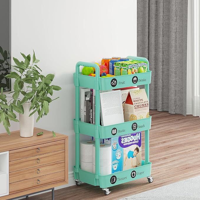 Laiensia 3-Tier Rolling Cart - Image 3