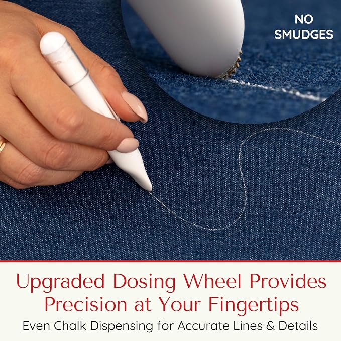 Fabric Markers for Sewing – Ergonomic Tailors Chalk Pen - Image 3